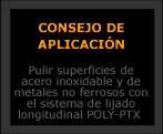 Truco: Pulir superficies de acero inoxidable y metales no ferrosos